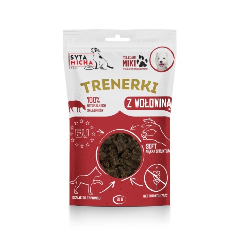 Syta Micha - Trenerki z wołowiną 80g