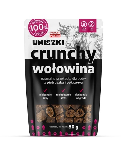 Uniszki - CRUNCHY WOŁOWINA – Pietruszka Pokrzywa 80g