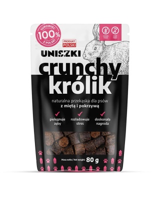 Uniszki - CRUNCHY KRÓLIK – Mięta Pokrzywa 80g