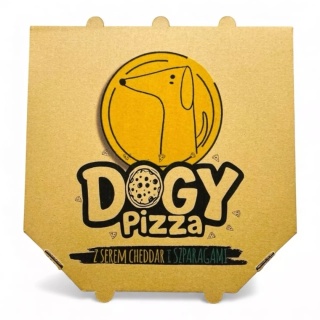 DOGY PIZZA - z serem cheddar i szparagami