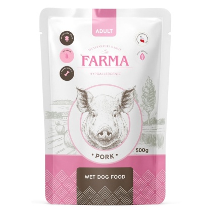 FARMA - Karma mokra saszetka 500g - Wieprzowina