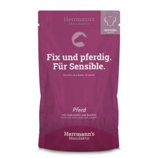 HERRMANN'S - karma mokra w saszetce konina z cukinią i batatami 150g