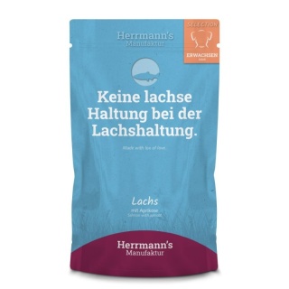 HERRMANN'S - karma mokra w saszetce łosoś z morelami 150g