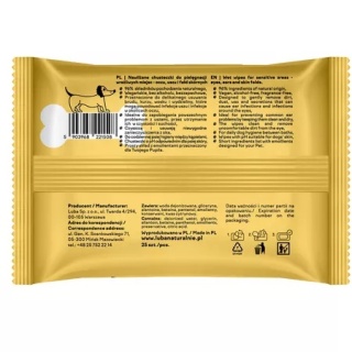 LUBA - Nawilżane chusteczki do pielęgnacji wrażliwych miejsc - oczu, uszu i fałd skórnych