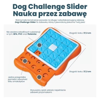 Nina Ottosson Dog Challenge Slider Level 3 - inteligentna gra edukacyjna dla psów, poziom 3