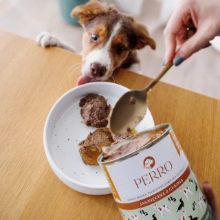 Perro Gourmet JUNIOR - Jagnięcina z cukinią dla szczeniąt - ZESTAW 6 x 400g
