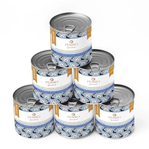 Perro Gourmet JUNIOR - Jeleń z gruszką dla szczeniąt 400g x 6szt ZESTAW