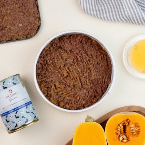 Perro Gourmet JUNIOR - Konina z dynią dla szczeniąt 400g