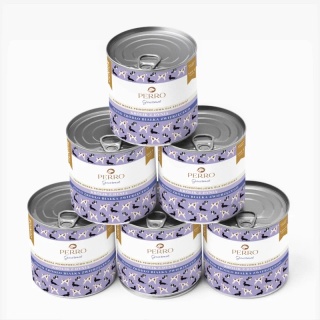 Perro Gourmet JUNIOR - Królik z dynią dla szczeniąt - ZESTAW 800g x 6