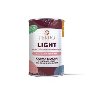Perro - Karma mokra KOZA z warzywami LIGHT 400g