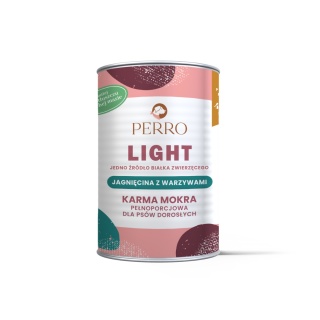 Perro - Karma mokra JAGNIĘCINA z warzywami LIGHT 400g