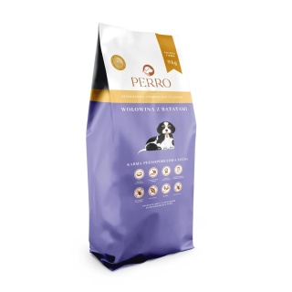 Perro - Karma sucha JuniorWołowina z batatami – bezzbożowa formuła dla szczeniąt wszystkich ras 9kg