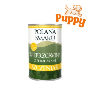 Polana Smaku JUNIOR - Wieprzowina z burakiem dla szczeniąt 400g