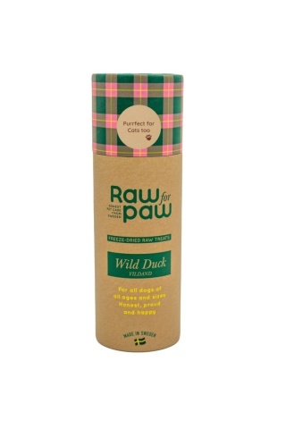 RAW for PAW WILD Duck - dzika kaczka liofilizowane przysmaki w tubie