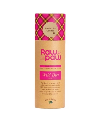 RAW for PAW WILD Deer - dziki jeleń liofilizowane przysmaki w tubie