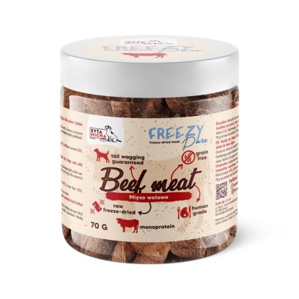 Syta Micha FREEZY Pure - 100% liofilizowane mięso wołowe 70g