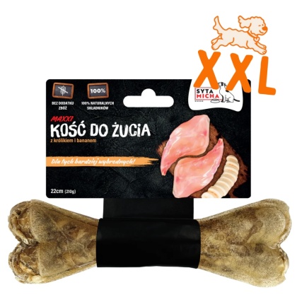Syta Micha - Kość do żucia dla wybrednych psów MAXXI 22 cm