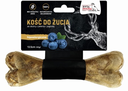 Syta Micha - Kość Hipoalergiczna Jeleń z jagodami 13,5 cm