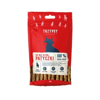 TRZY PSY - Patyczki z wołowiny 70g