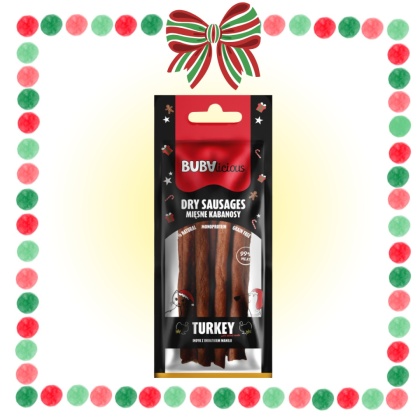 BUBAlicious More Meat XMAS kabanosy - Indyk z dodatkiem wanilii