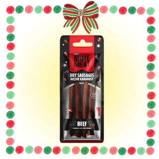 BUBAlicious More Meat XMAS kabanosy - Wołowina z dodatkiem żurawiny