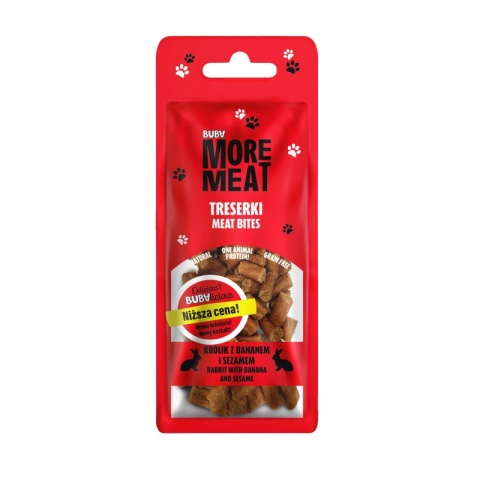 BUBAlicious More Meat - treserki królik z bananem i sezamem