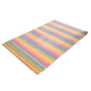 DRY BED Legowisko antypoślizgowe - Tęczowy 100x75cm 28mm