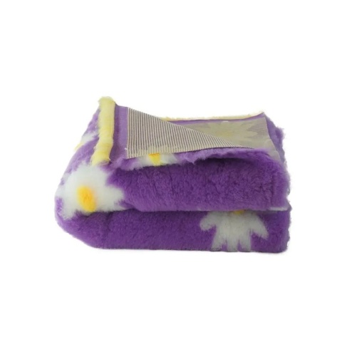 DRY BED Legowisko antypoślizgowe - Wrzosowy w stokrotki 75x50cm 28mm