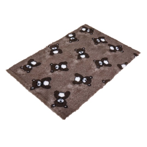 DRY BED Legowisko antypoślizgowe - Latte misie brązowe 100x75cm 28mm