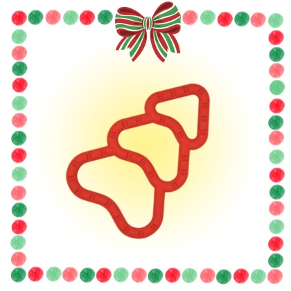 Fiboo - Szarpak Fibinka X-MAS - czerwona