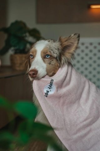 Fluffy Pet - Limitowany miękki ręcznik z wiskozy bambusowej - różowy