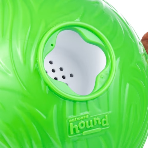 Nina Ottosson Dog Snuffle N' Treat Ball Level 2 SMALL - węchowa piłka na przysmaki dla psa - 4 WIEWIÓREK