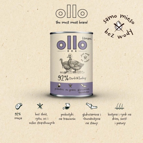 Ollo Umami - Kaczka & Indyk 400g