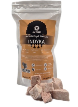 Pan Zwierz - Liofilizowane smaczki z indyka