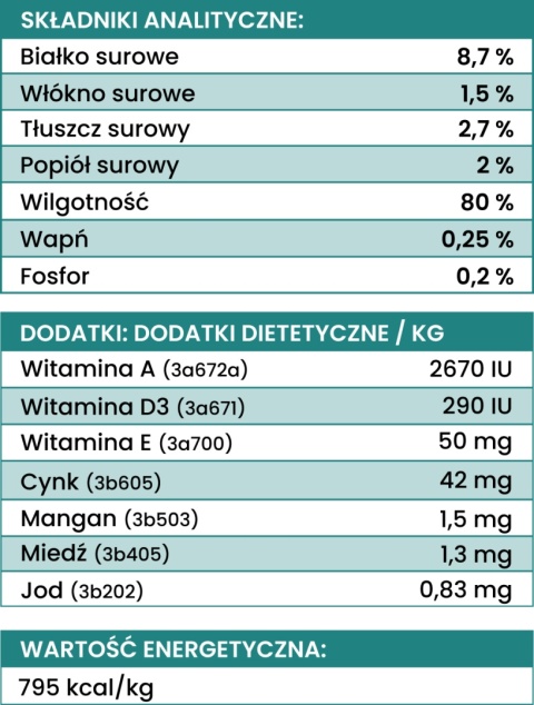 Perro - Karma mokra JAGNIĘCINA z warzywami LIGHT 800g - świąteczna etykieta