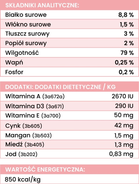 Perro - Karma mokra KOZA z warzywami LIGHT 800g - świąteczna etykieta