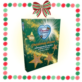 Renske Dog Christmas Dinner - Gulasz z kaczki i dziczyzny z morelami