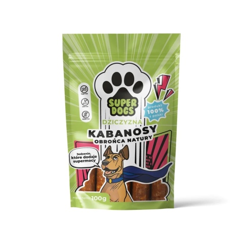 UNISZKI SUPERDOGS - Kabanosy z Dziczyzną Obrońca Natury