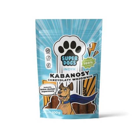 UNISZKI SUPERDOGS - Kabanosy z indyka Skrzydlaty Wojownik