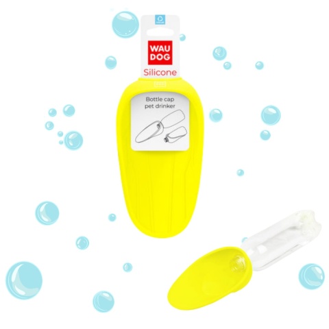 WAUDOG - Dysza do picia na butelkę, żółta
