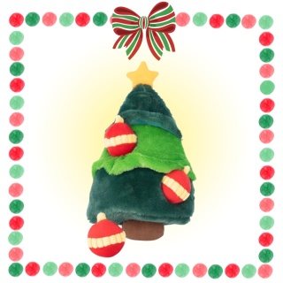 ZippyPaws - Pluszowa norka Choinka z bombkami