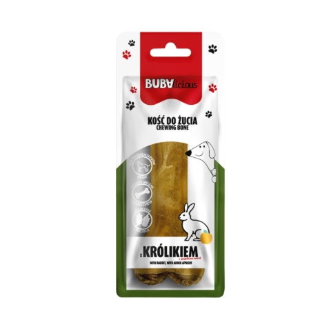 Bubalicious - Kość z Królikiem z dodatkiem moreli 12cm Adult