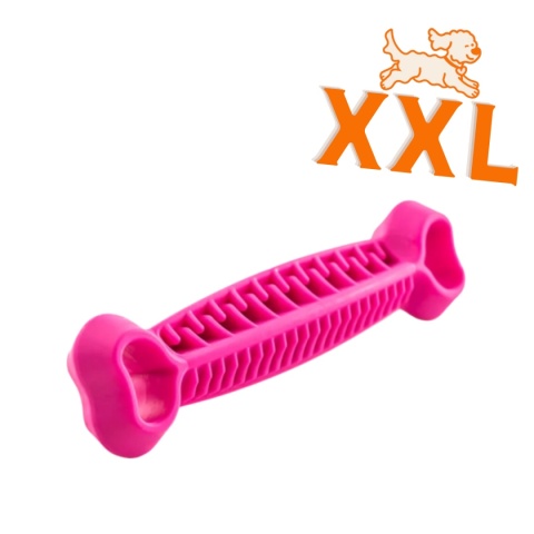 FIBOO - Fiboone dental MONSTER XXL - łagodzi stres i wspomaga higienę zębów - pink