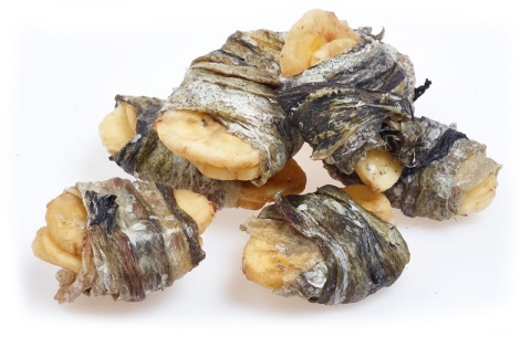 Fish4Dogs – Banana Fish Wraps - Banany owinięte w skórę ryby