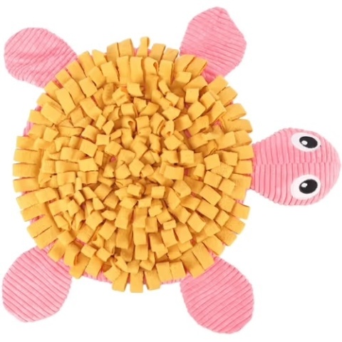 Flamingo Sniffing Carpet Puppy Turtle - Mata do węszenia żółw z piszczałką 38cm