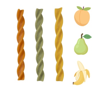 GARDEN BITES - FRUITY DENTAL SWIRLS "L" - 3 sztuki