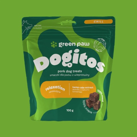Green Paw - Dogitos Relaxation Smaczki funkcjonalne relaksujące 100% wieprzowiny