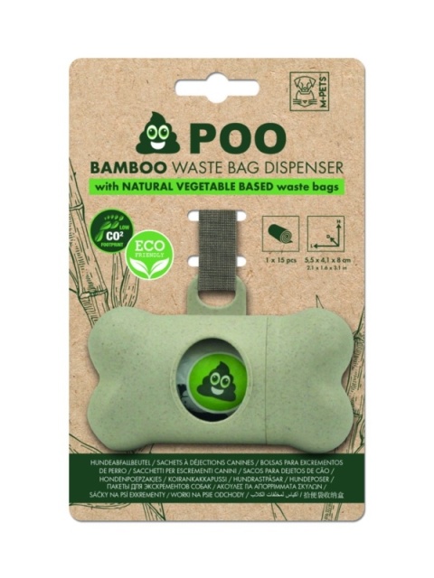POO BAMBOO - Dyspenser z woreczkami na psie odchody