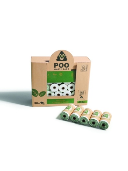 POO woreczki na odchody kupoworki 450 szt GIGA PAKA - MIĘTA