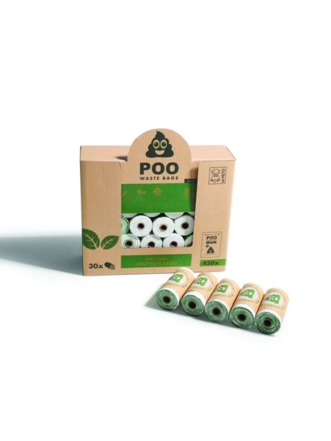 POO woreczki na odchody kupoworki 450 szt GIGA PAKA - MIĘTA